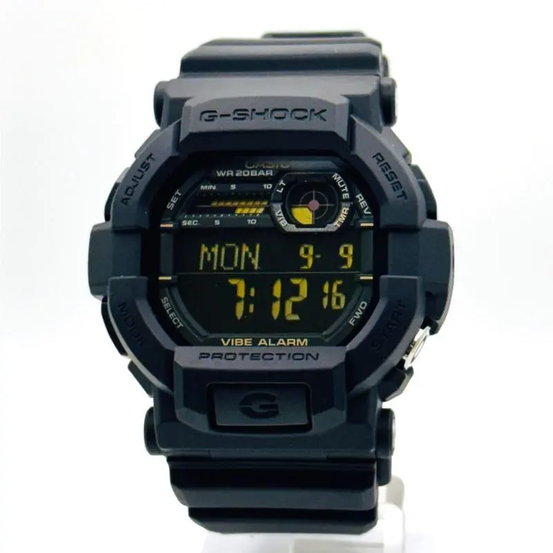 G-shock GD350-1B Vibration Alert Sporty Digital Watch Black/yellow by Casio