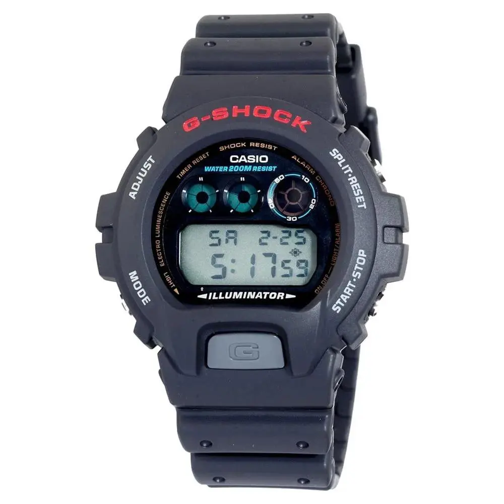 Casio G-shock Digital Resin Plastic Black Wristwatch DW6900-1V
