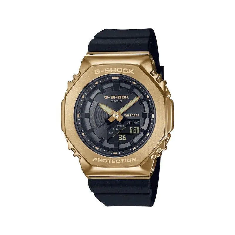 Casio G-shock Analog-digital Ladies Gold / Black Watch GMS2100GB-1A