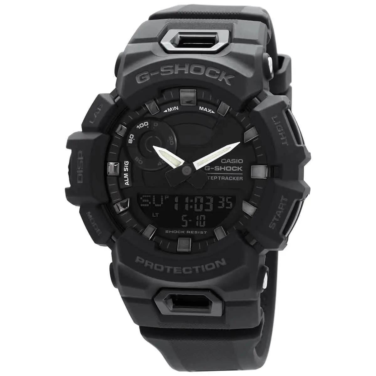 Casio G-shock Alarm Quartz Analog-digital Black Dial Men`s Watch GBA-900-1ADR - Dial: Black, Band: Black, Bezel: Black