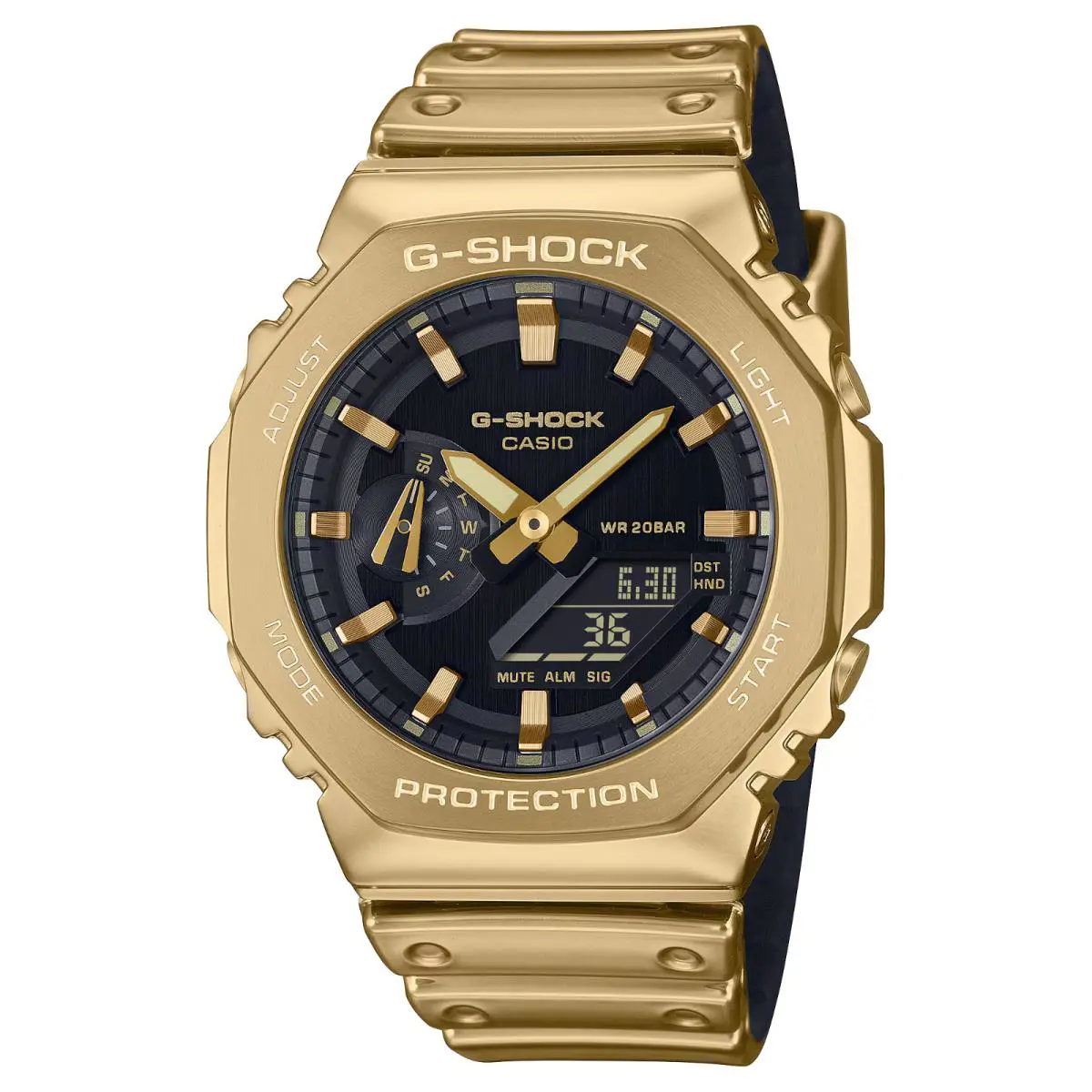 G Shock Fine Metallic Series G-steel 2100 Men`s Watch GM2100YMG-9A by Casio