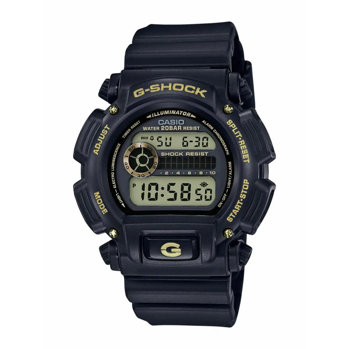 Casio DW9052GBX-1A9 G-shock 200 Meter Watch Chronograph Resin Strap Alarm