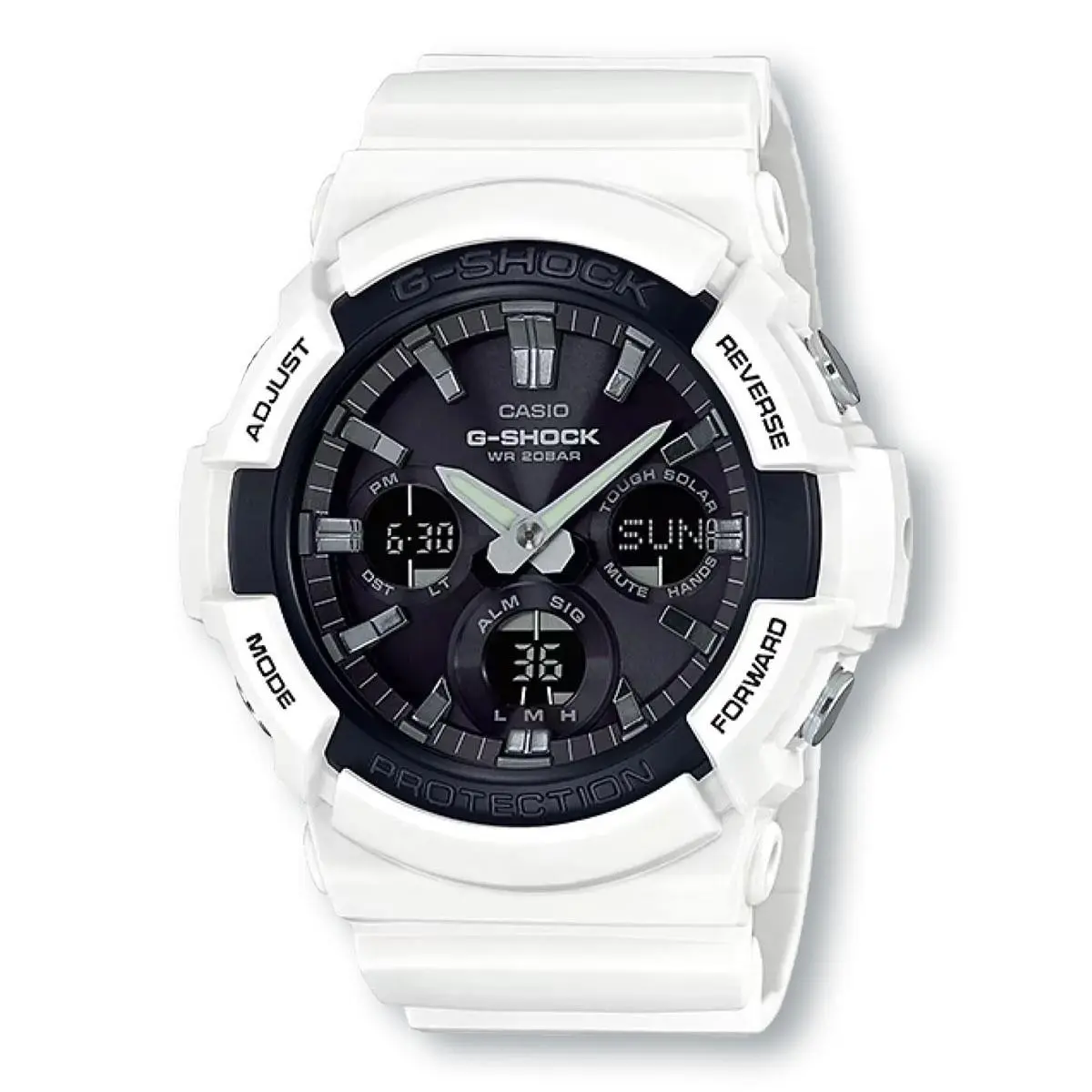 G-shock GAS-100 Series GAS100B-7A Analog/digital Tough Solar Watch White by Casio