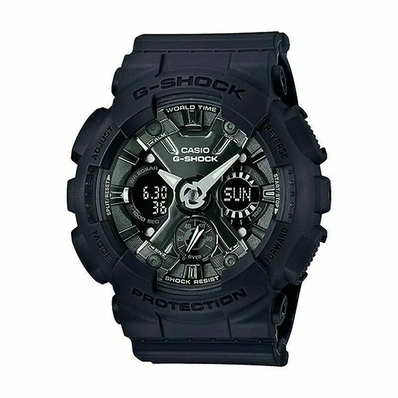 G-shock Men`s Ana-digital Black Resin Watch GMAS120MF-1A by Casio