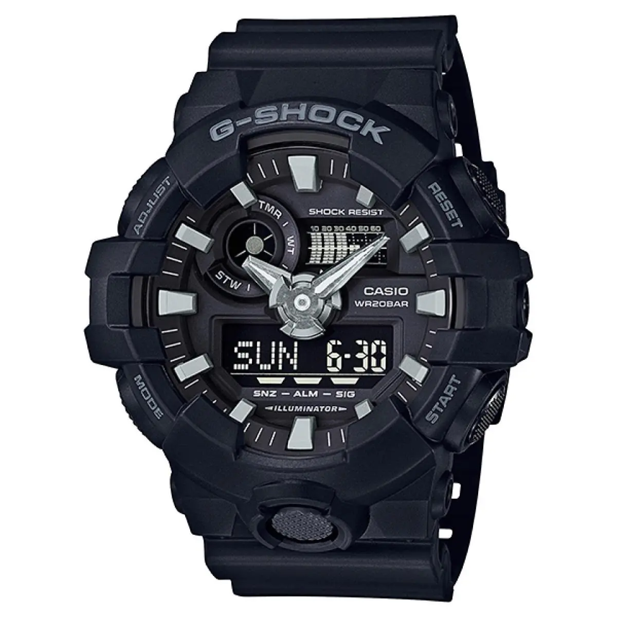 G-shock Black Resin Men`s Watch GA-700-1BCR by Casio