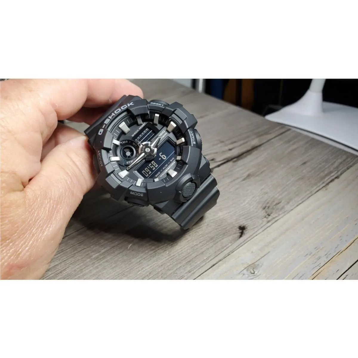Casio G-shock Illuminator Shock Resist Stopwatch Timer Alarm GA700-1B Mens Watch