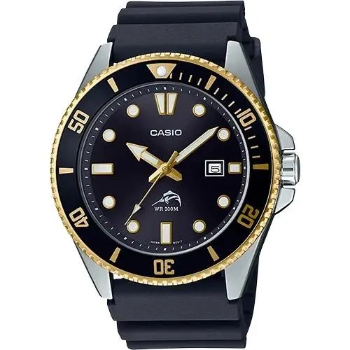 MDV106G-1AV Mens Duro 200M Black Resin Strap w Date Analog Sport Watch by Casio