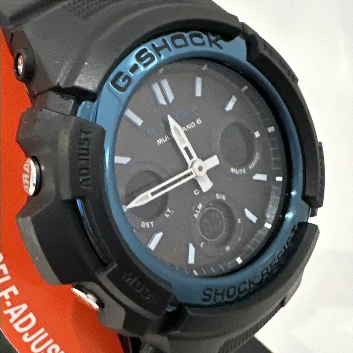 Casio Men`s Dive Watch G-shock Sport Tough Solar Black Resin Strap AWGM100A-1A - Dial: Black, Band: Black