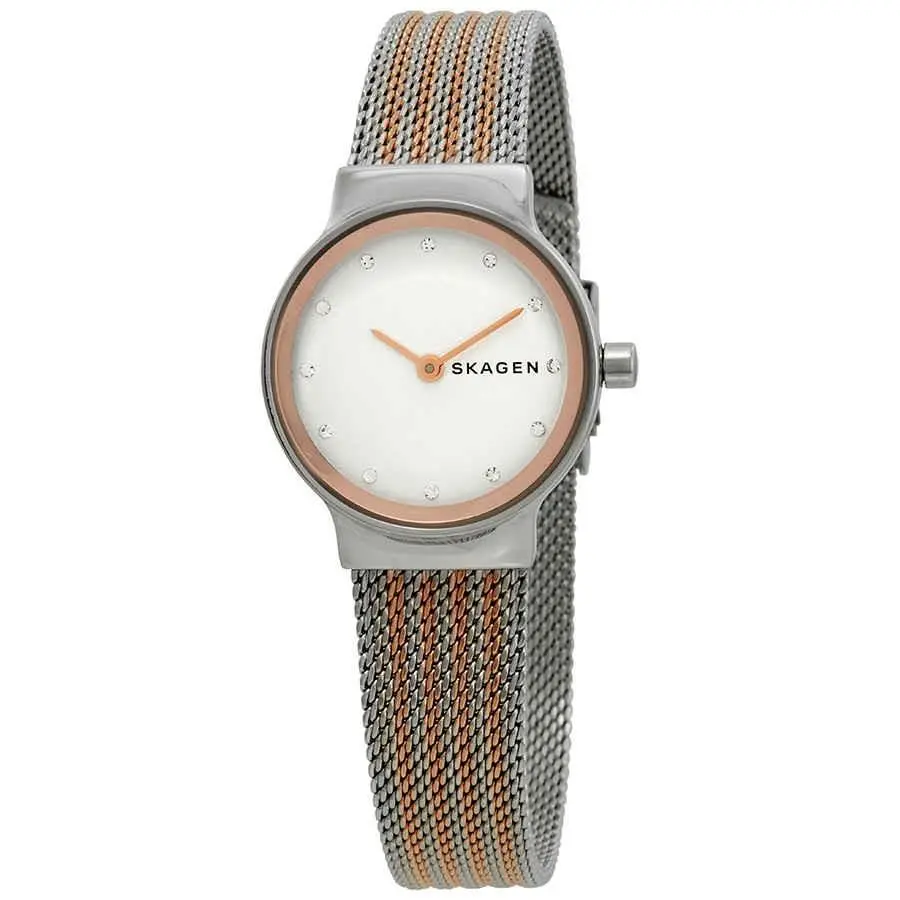Freja Crystal White Dial Ladies Watch SKW2699 by Skagen