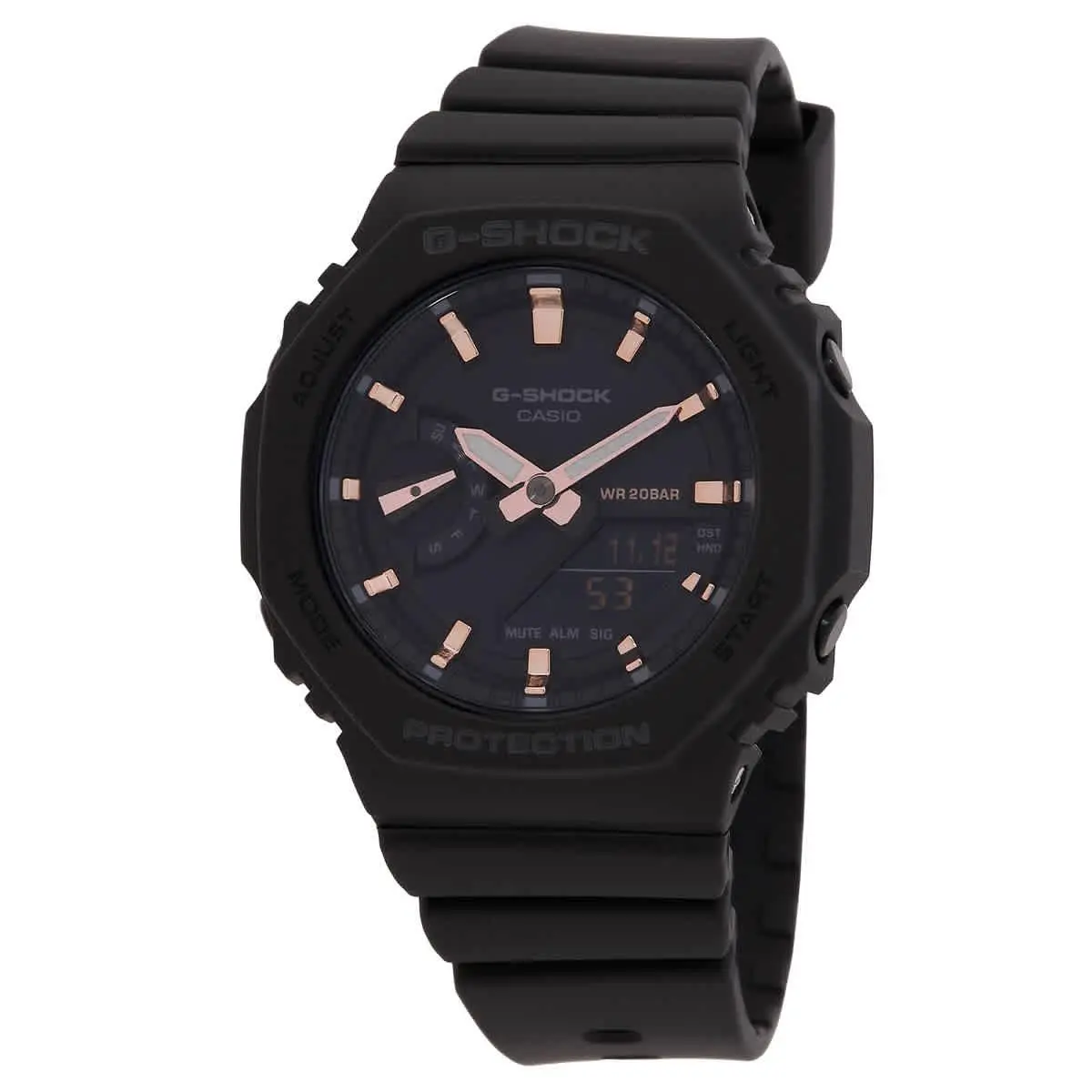 Casio G-shock Alarm World Time Quartz Analog-digital Black Dial Ladies Watch