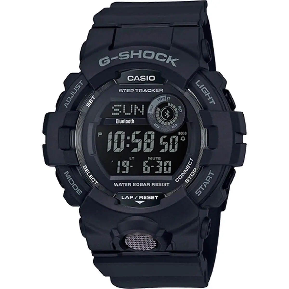 Casio Men`s Watch G-shock G-squad Quartz Ana-digi Dial Black Strap GBD800-1B - Face: Black, Dial: Black, Band: Black