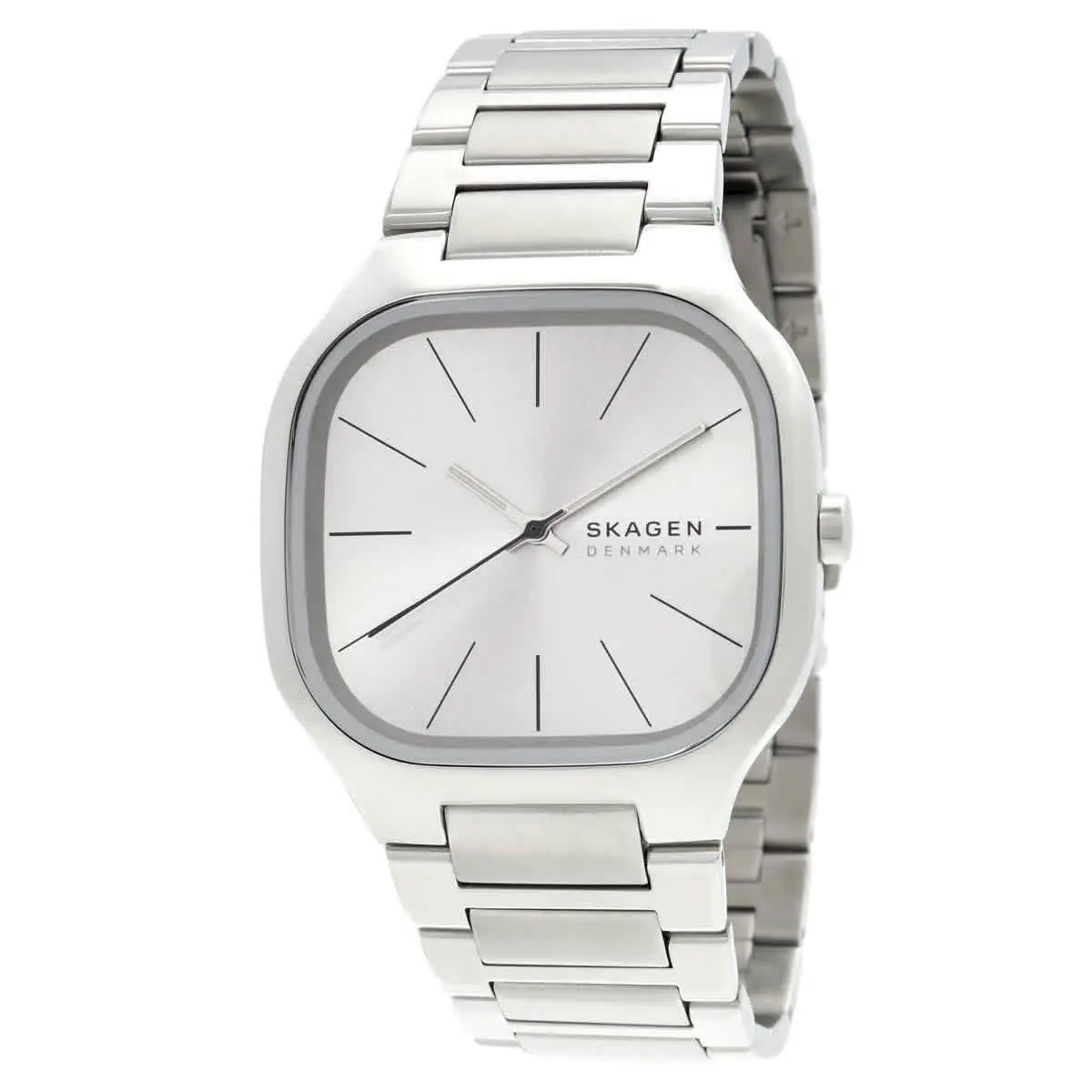 Skagen Mellem Quartz Silver Dial Men`s Watch SKW6934 - Dial: Silver-tone, Band: Silver-tone, Bezel: Silver-tone