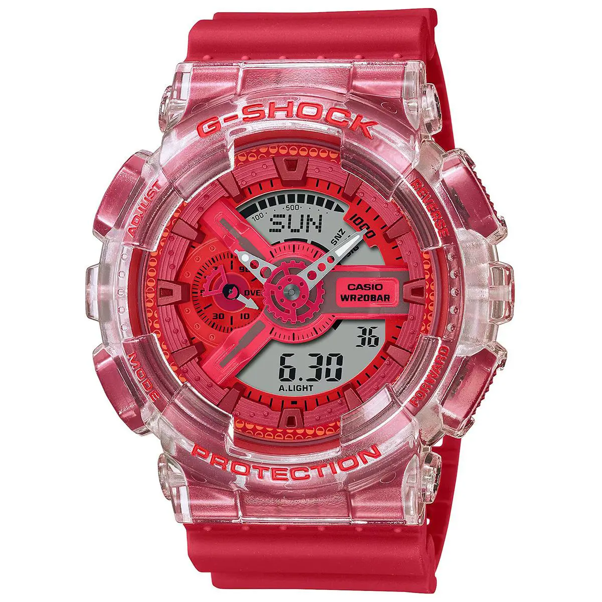 G-shock Limited Edition Lucky Drop Red Ana-digi Mens Watch GA110GL-4A by Casio