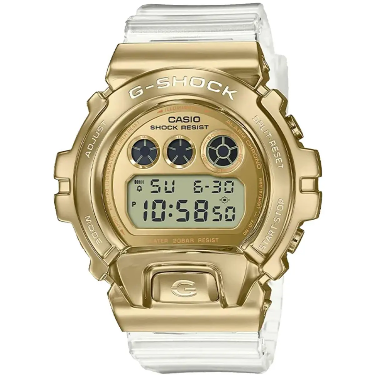 G-shock Forged Yellow Pvd Steel Case Resin Ltd Men`s Watch GM6900SG-9 by Casio