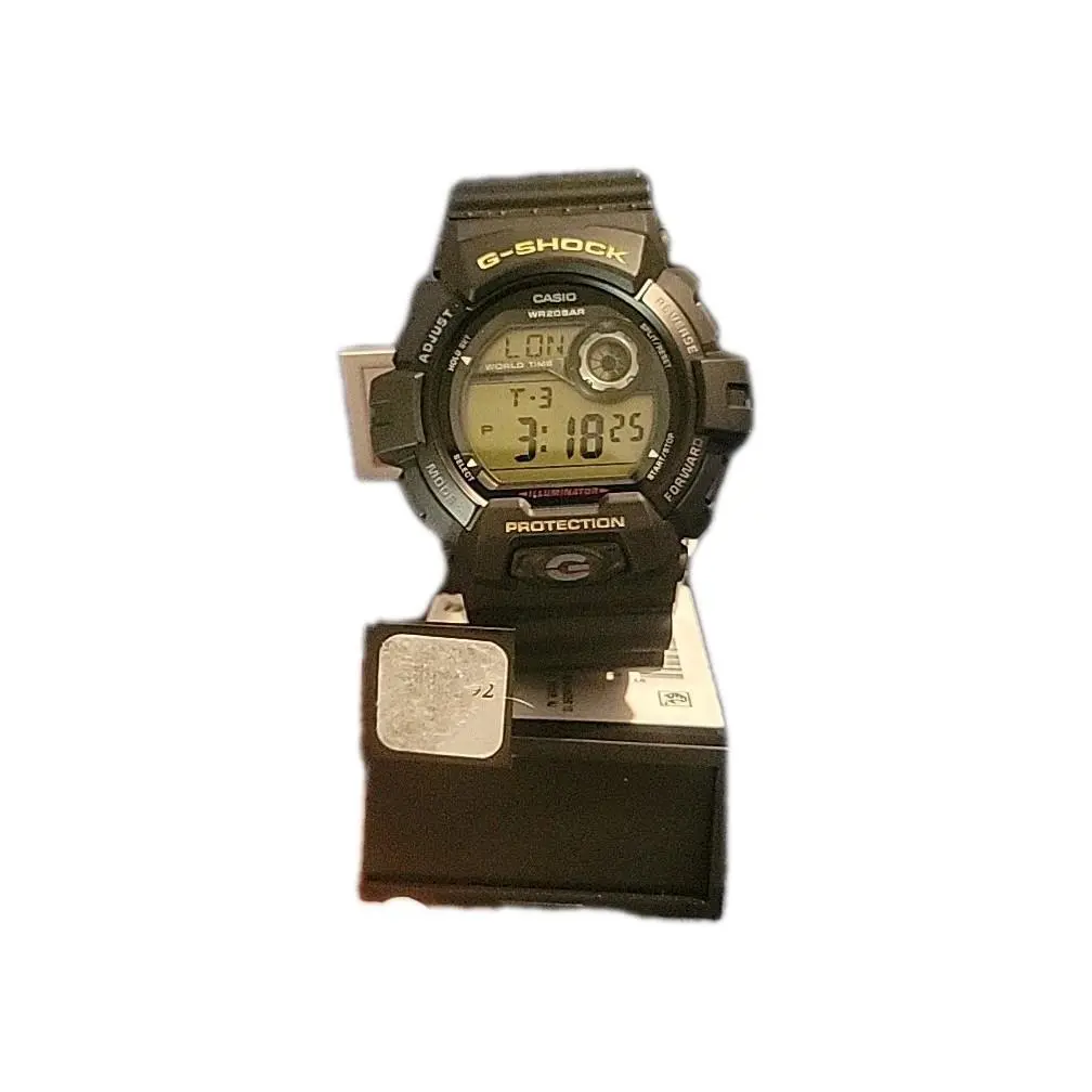 Casio G-shock Men`s Quartz World Time Ion Plated 52mm Digital Watch G-8900-1