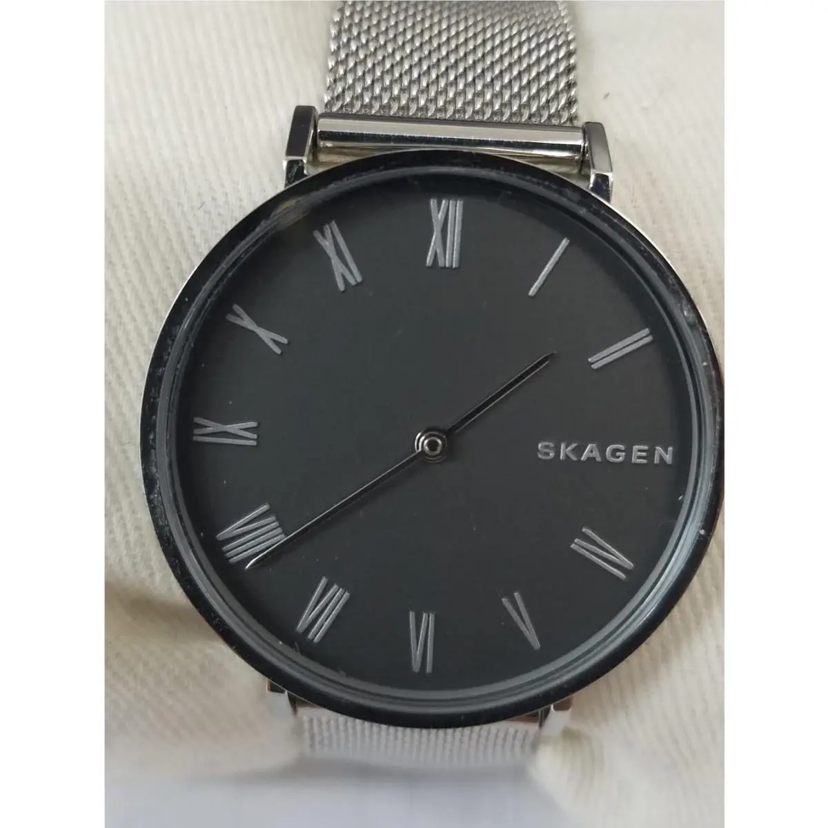 Skagen SKW2677 Hald Slim Gray Dial Mesh Stainless Steel Women`s Watch
