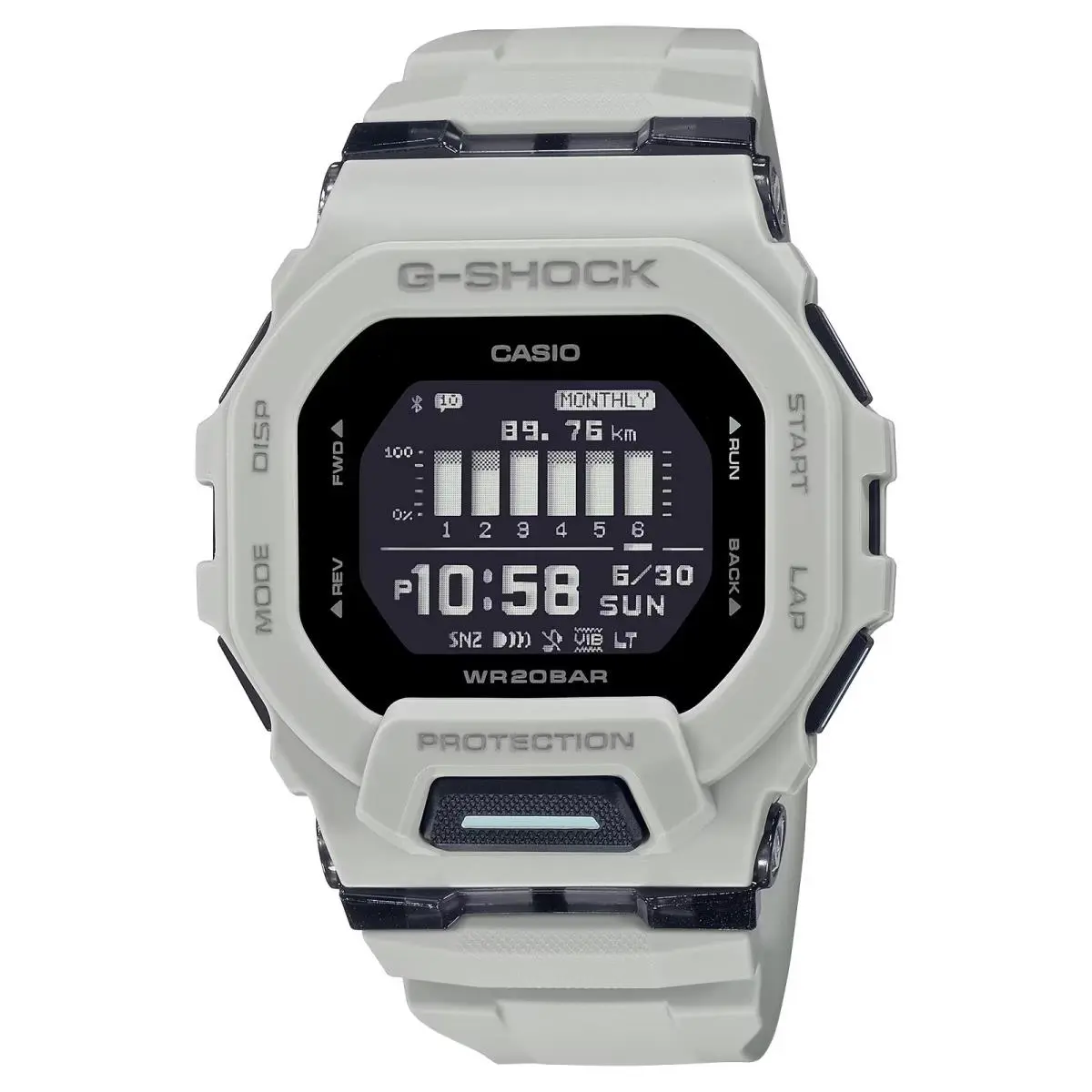 G-shock Move GBD-200 Series White Digital Tracker Watch GBD-200UU-9 by Casio