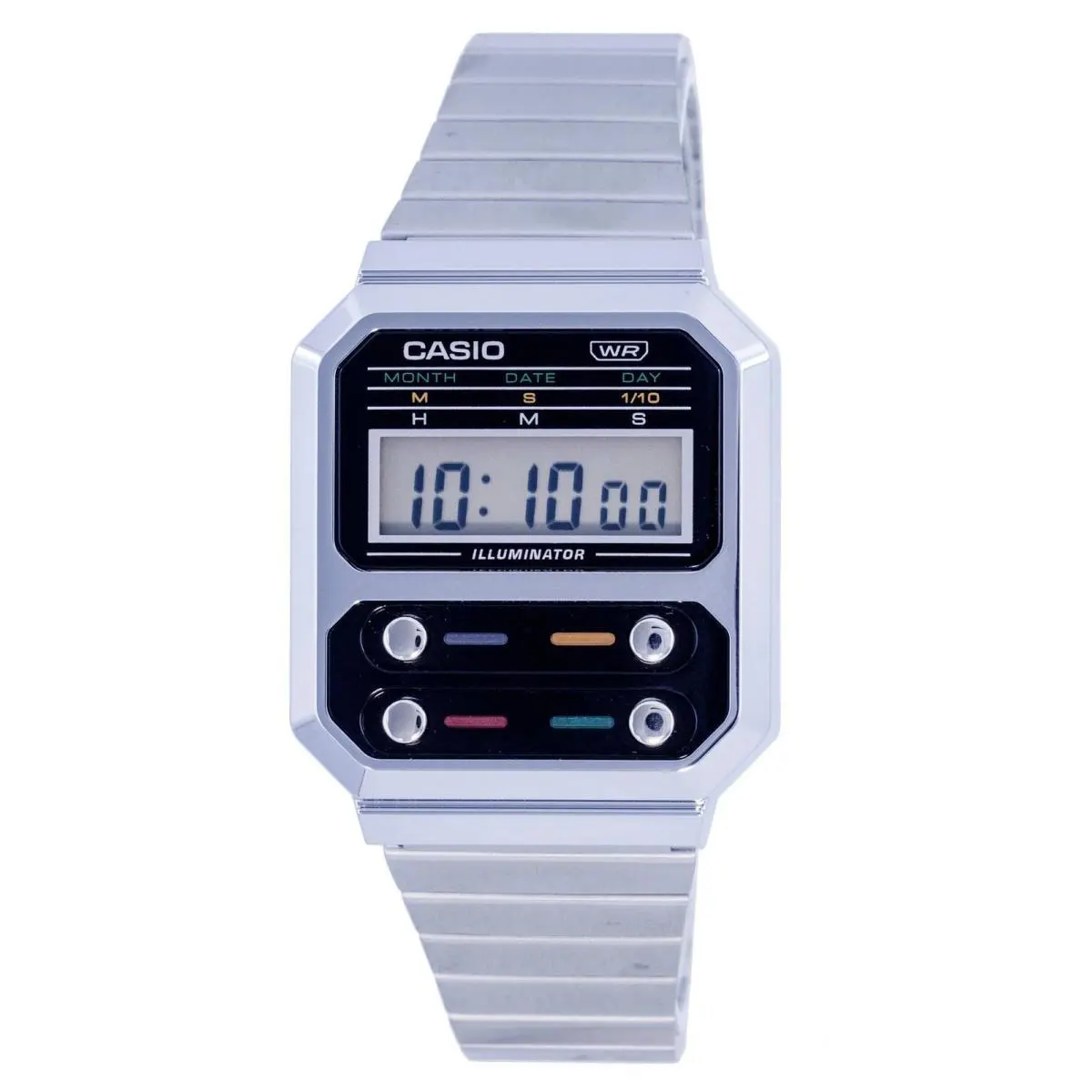G-shock By  Men`s A100WE-1A Silver Digital Watch Timepiece Active by Casio