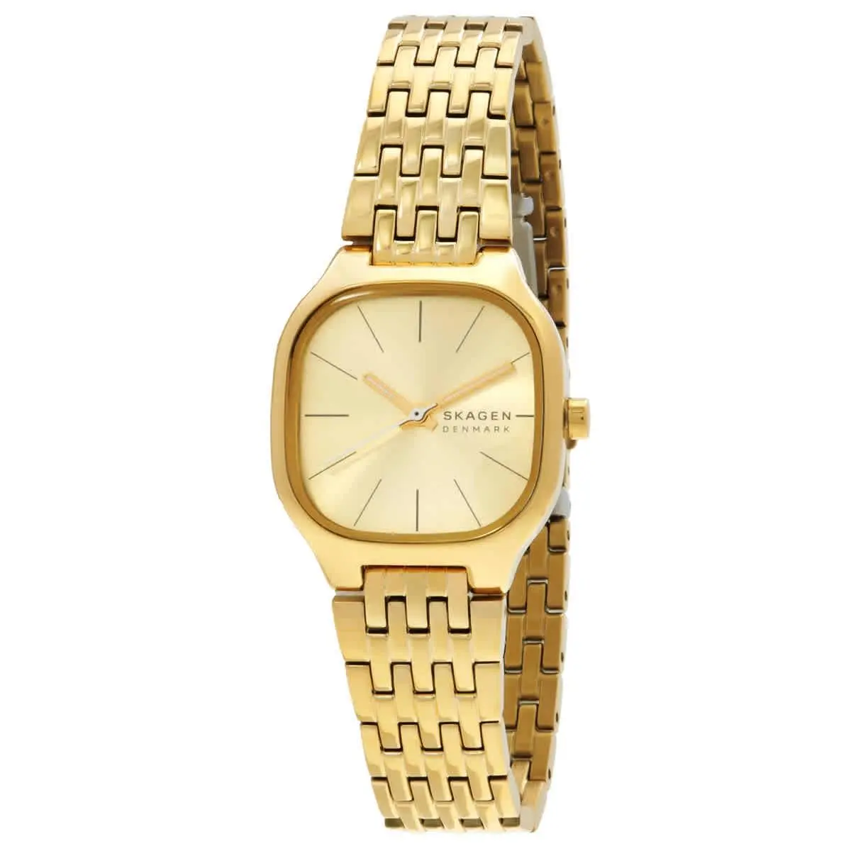 Skagen Mellem Lille Quartz Gold Dial Ladies Watch SKW3162 - Gold, Dial: Gold-tone, Band: Yellow Gold-tone