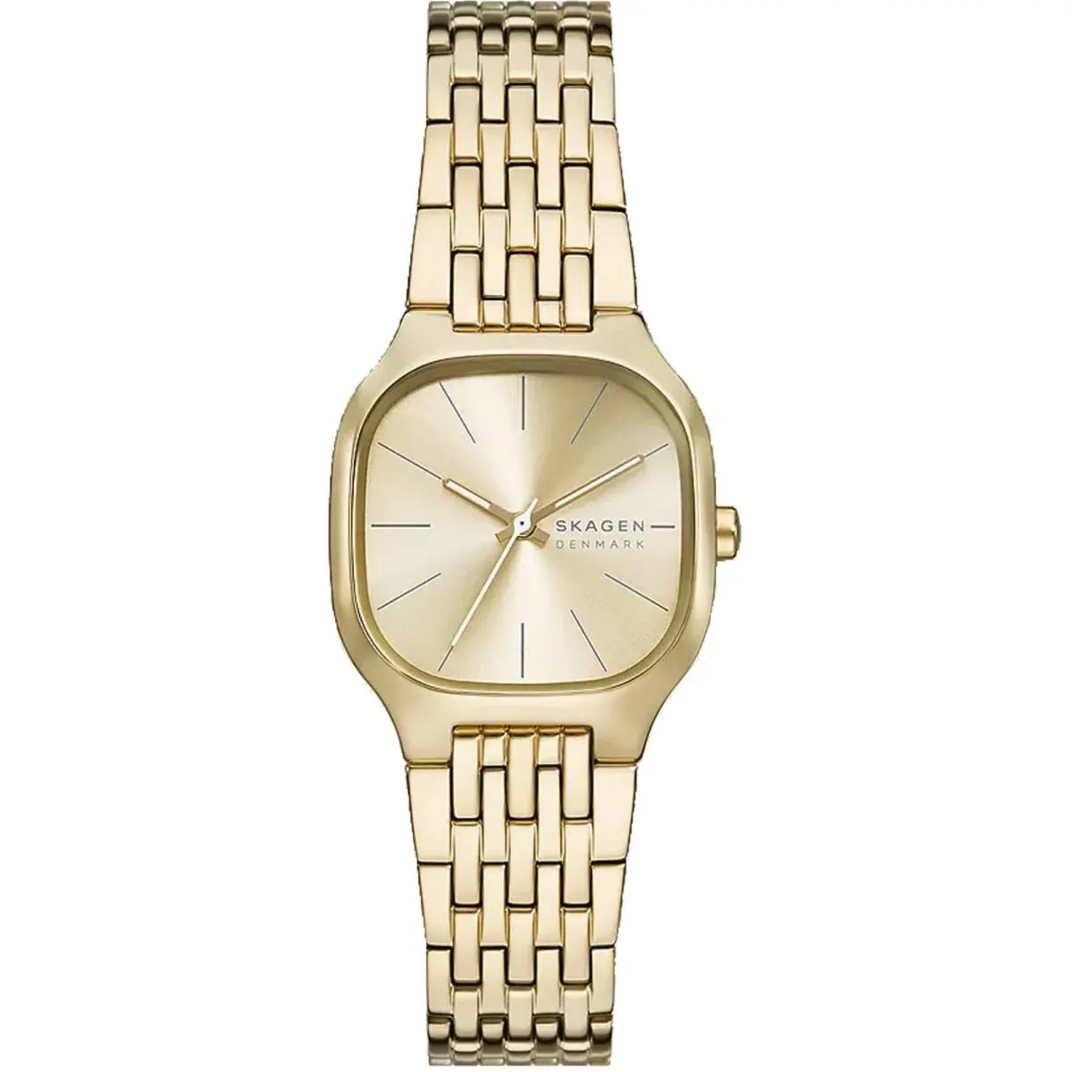 Skagen Women`s Watch Mellem Lille Gold Dial Plated Steel Bracelet SKW3162 - Dial: Gold, Band: Yellow