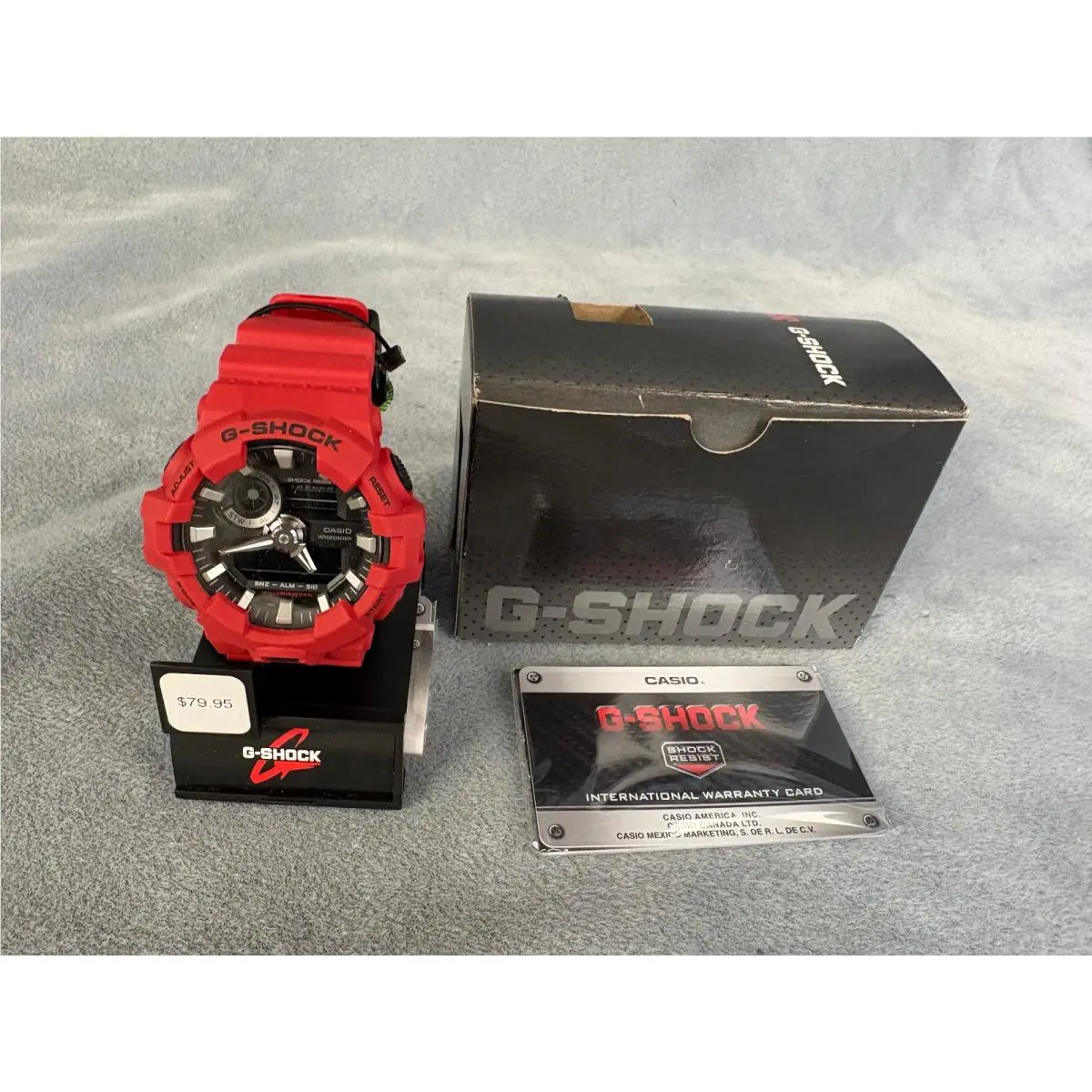Casio G-shock GA-700-4A Red Quartz Digital Watch - Band: Red, Bezel: Red