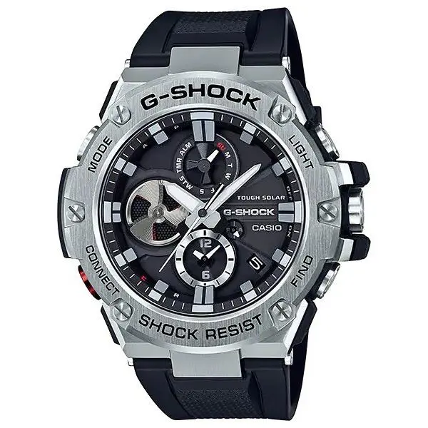 G-shock GSTB100-1A Solar Black Dial Men’s Black Resin Band Watch by Casio