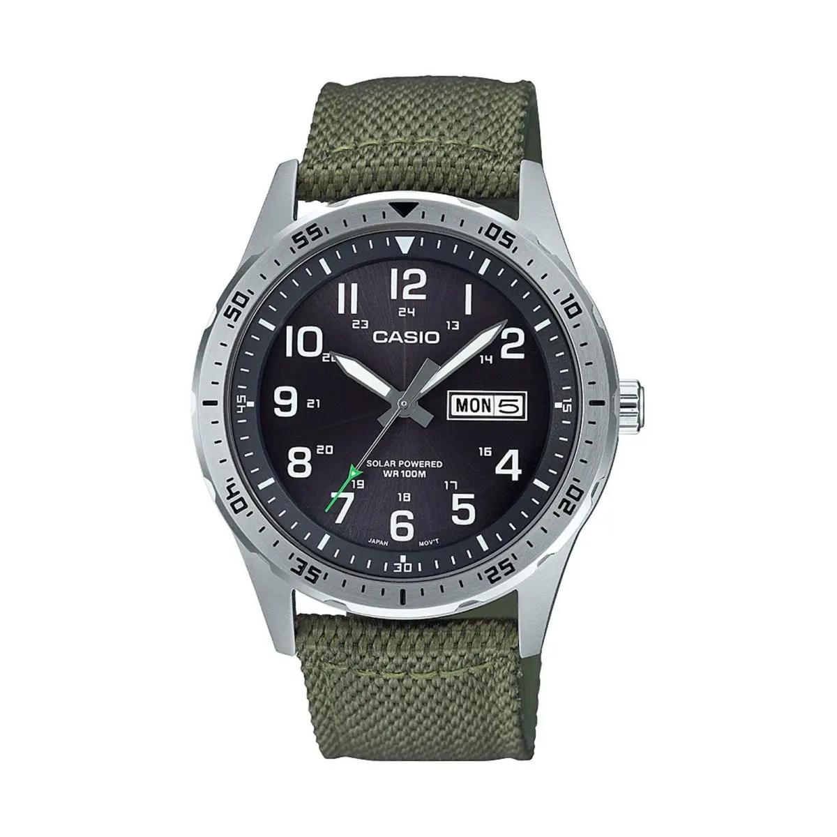 Men`s Classic Diver Inspired Analog Solar Nylon Watch by Casio