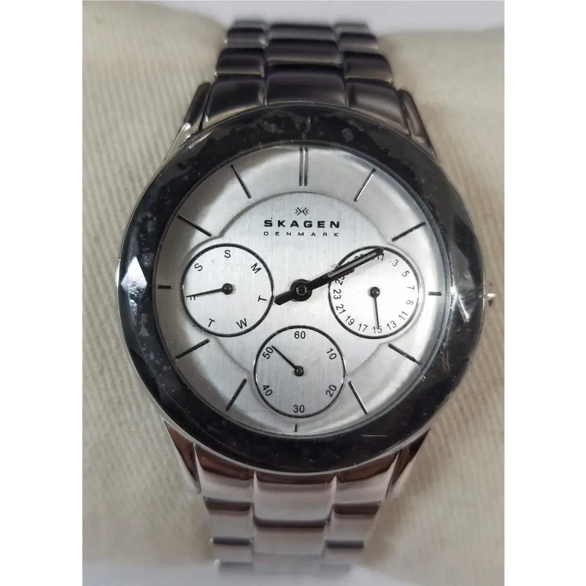 Skagen Women`s 344LSXS Stainless Steel Silver Dial Watch