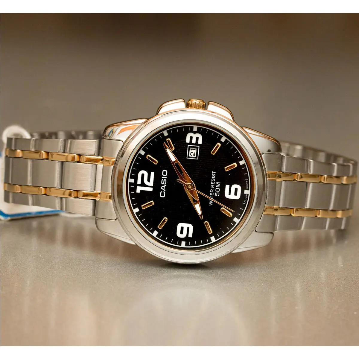 Casio LTP1314SG-1AV Ladies Analog Watch Stainless Steel Band Gold Silver
