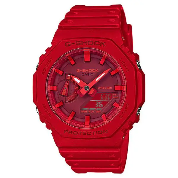 G-shock GA-2100 Series Red Resin Watch GA2100-4A by Casio
