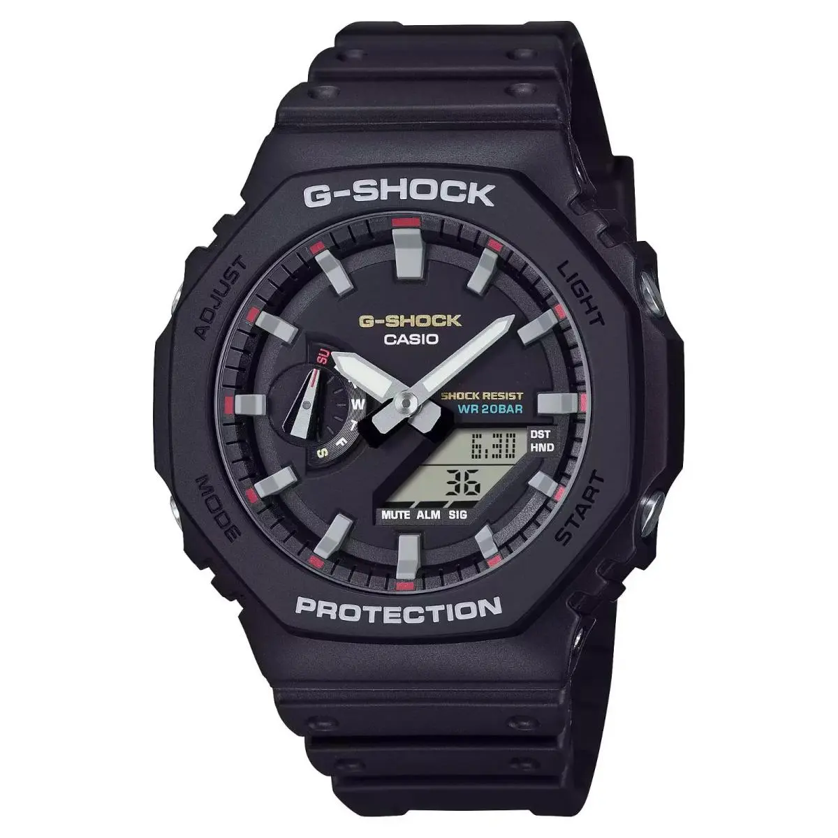 Casio G-shock Carbon Core Guard World Time Watch GA-2100RL-1A