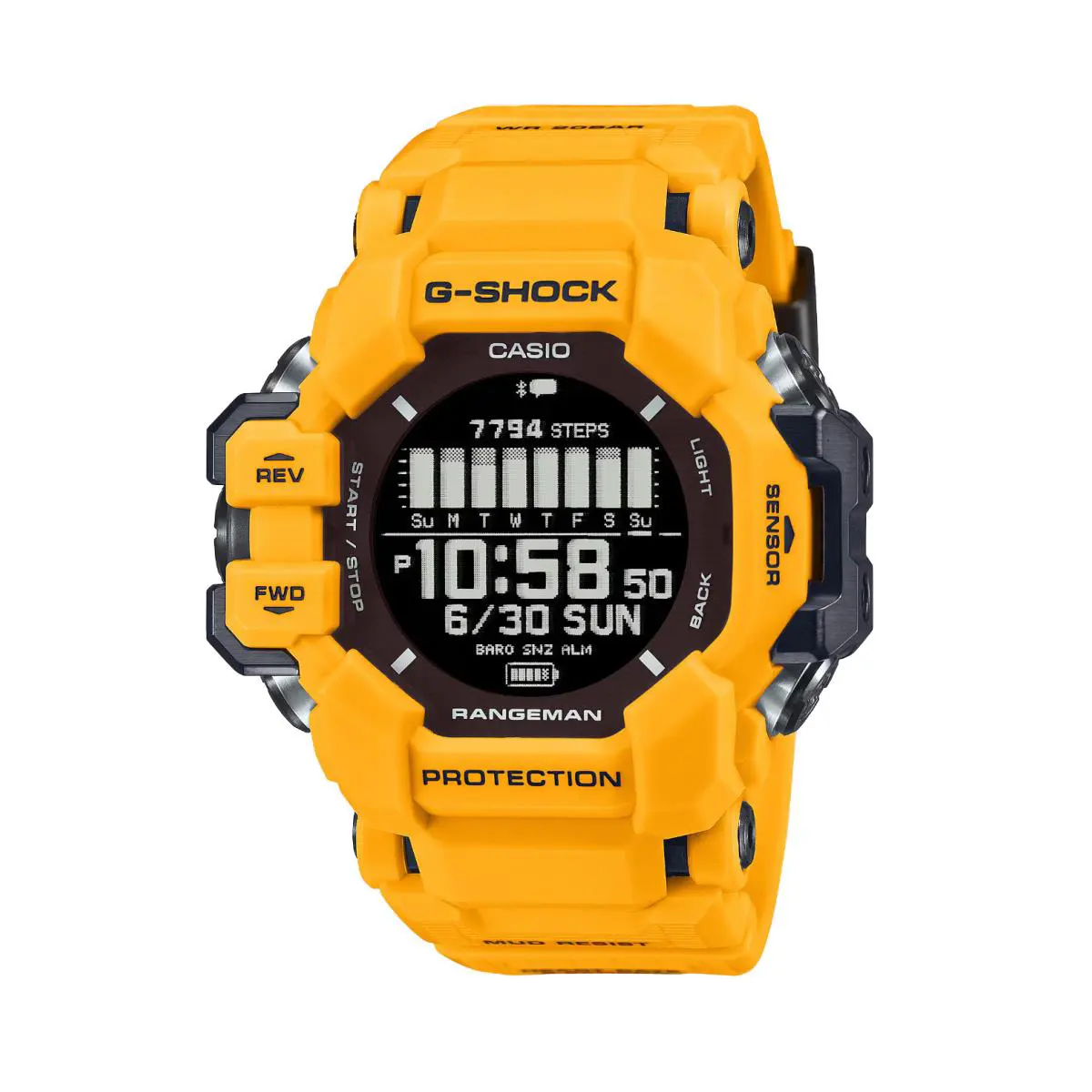 G-shock GPRH1000-9 Rangeman Gps HR Monitor Yellow Solar Men`s Watch by Casio