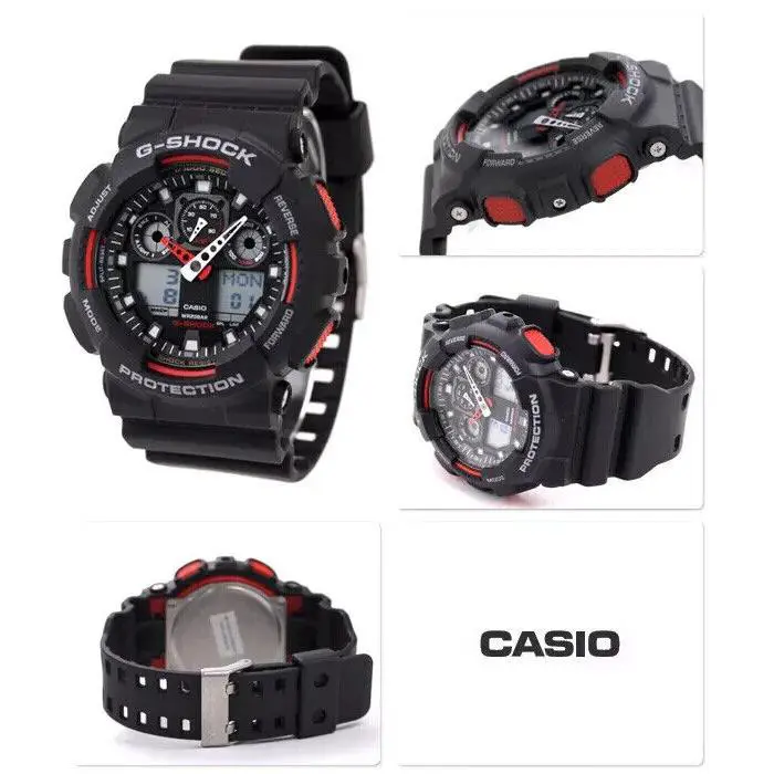 G-shock Analog Digital Black Dial Resin Band Men`s Watch GA-100-1A4DR by Casio