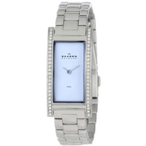 459SSXZI Glitz Silver Tone Swarovski Crystal Women`s Watch Great Gift by Skagen
