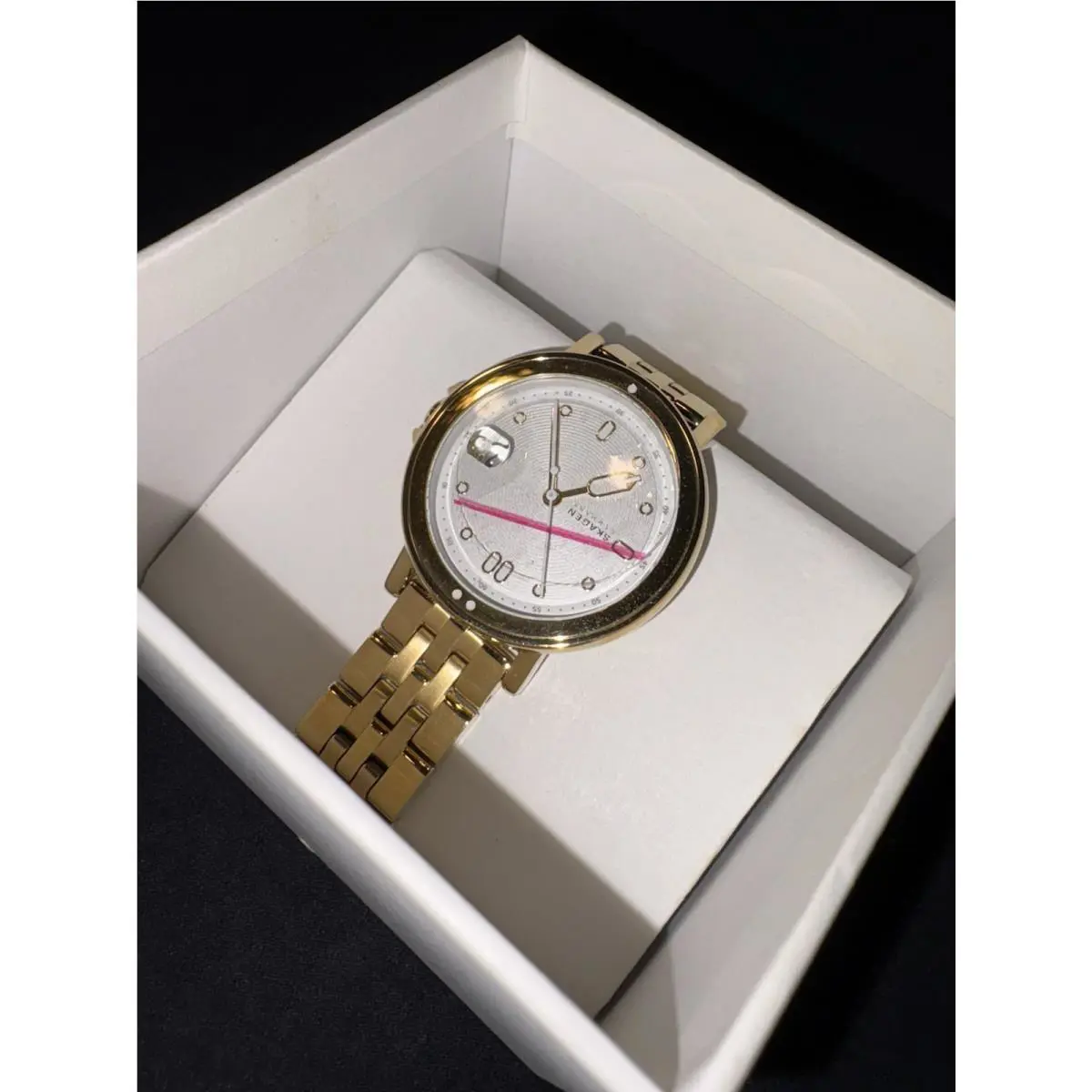 Skagen Signatur Lille Sport Quartz Silver Dial Ladies Watch SKW3136 - Silver, Dial: Silver, Band: Rose Gold-tone