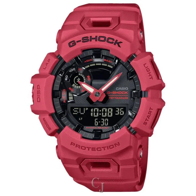 G-shock Burning Red Series Watch GBA900RD-4A - Dial: Black, Band: Red, Bezel: Red