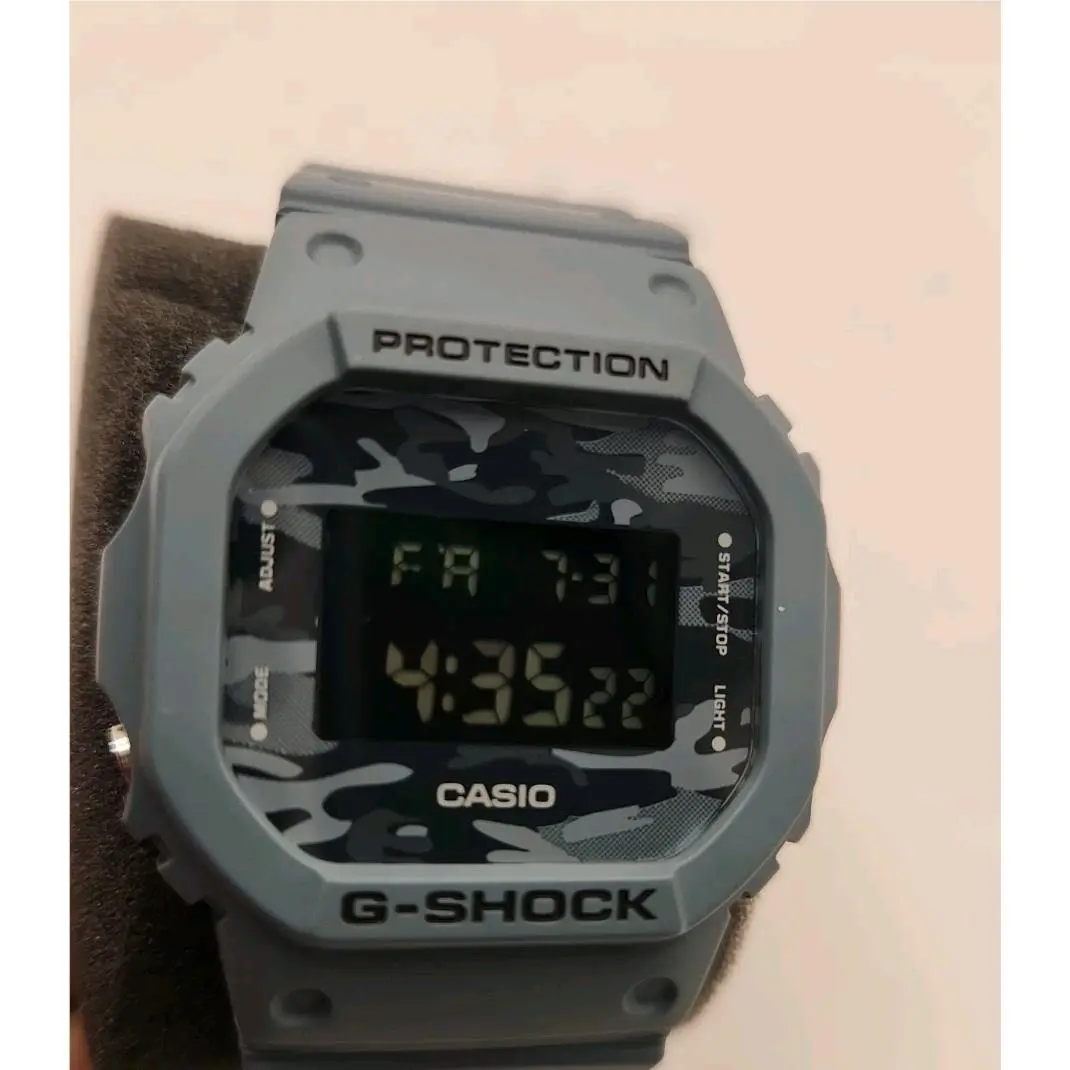 Casio G-shock Blue Resin Strap Men`s Digital Display Watch DW5600CA-2