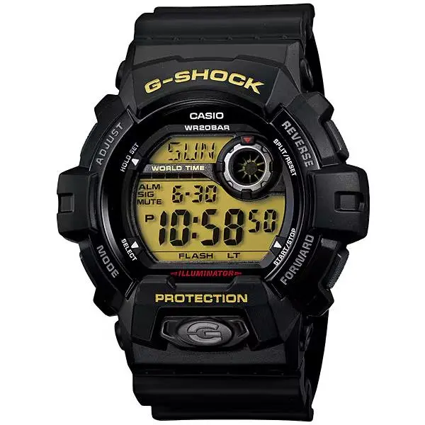 G8900-1 G-shock 200 Meter Watch Chronograph Resin Strap 5 Alarms by Casio
