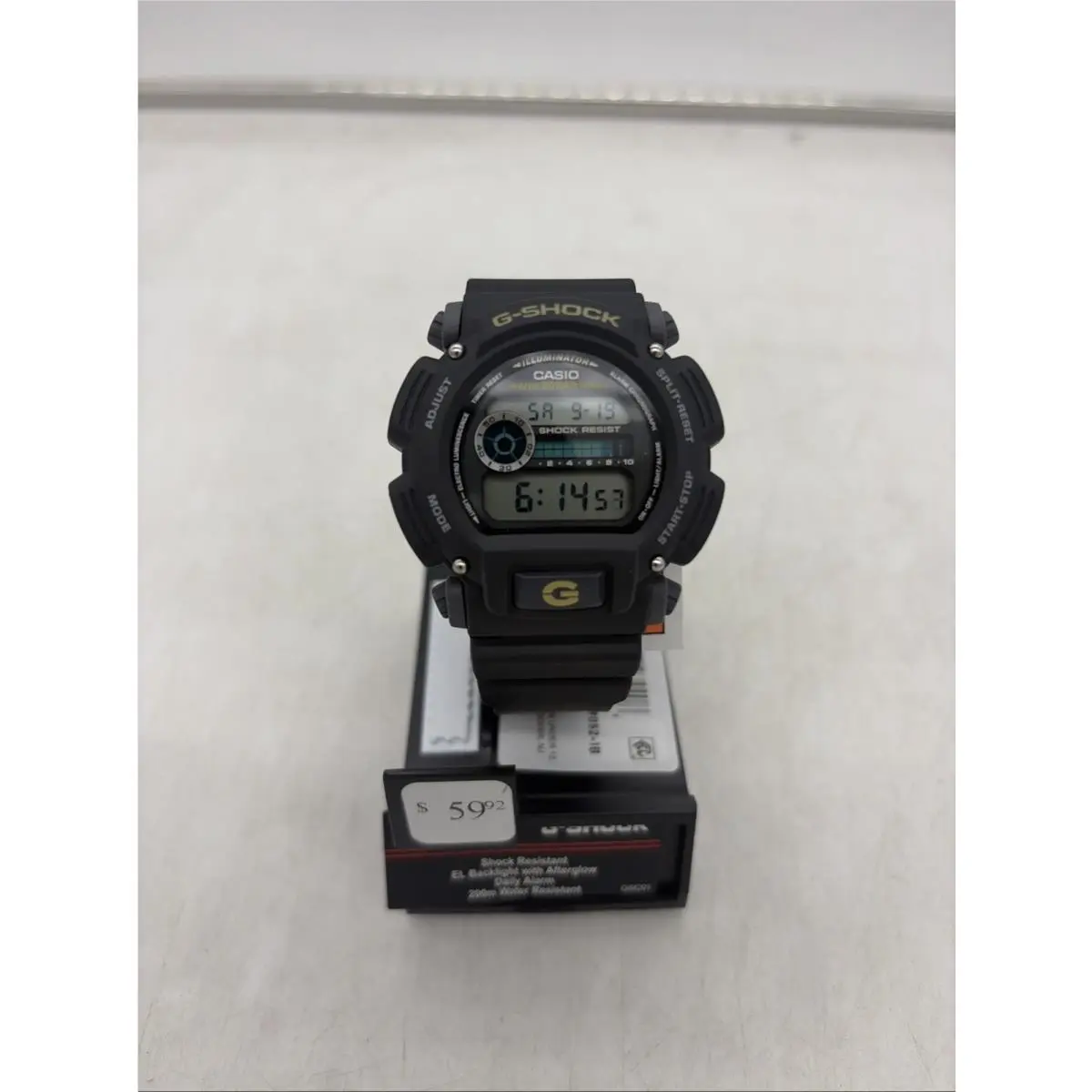 Casio DW9052-1B G-shock Chronograph Watch Resin Band Alarm 200 Meter