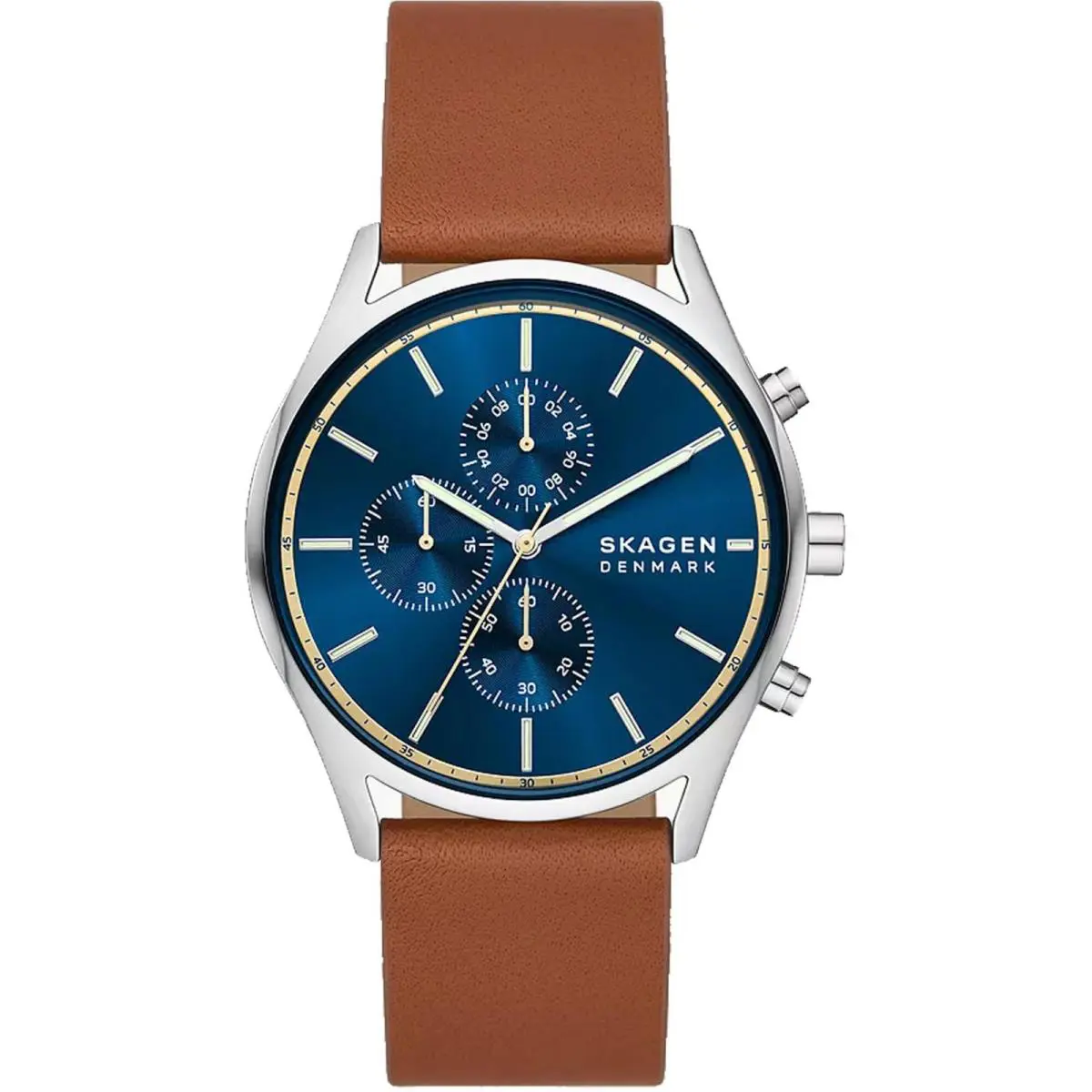 Skagen Holst Chronograph Quartz Blue Dial Men`s Watch SKW6916