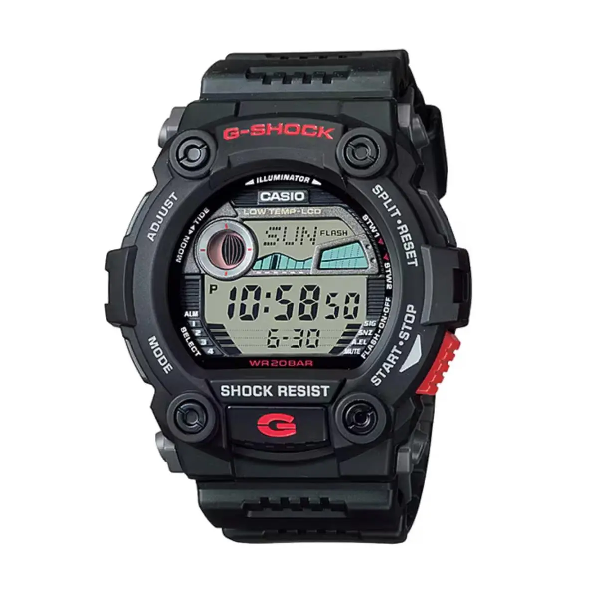 G-shock G7900-1 Digital 7900 Series Black Resin Quartz Men`s Watch by Casio