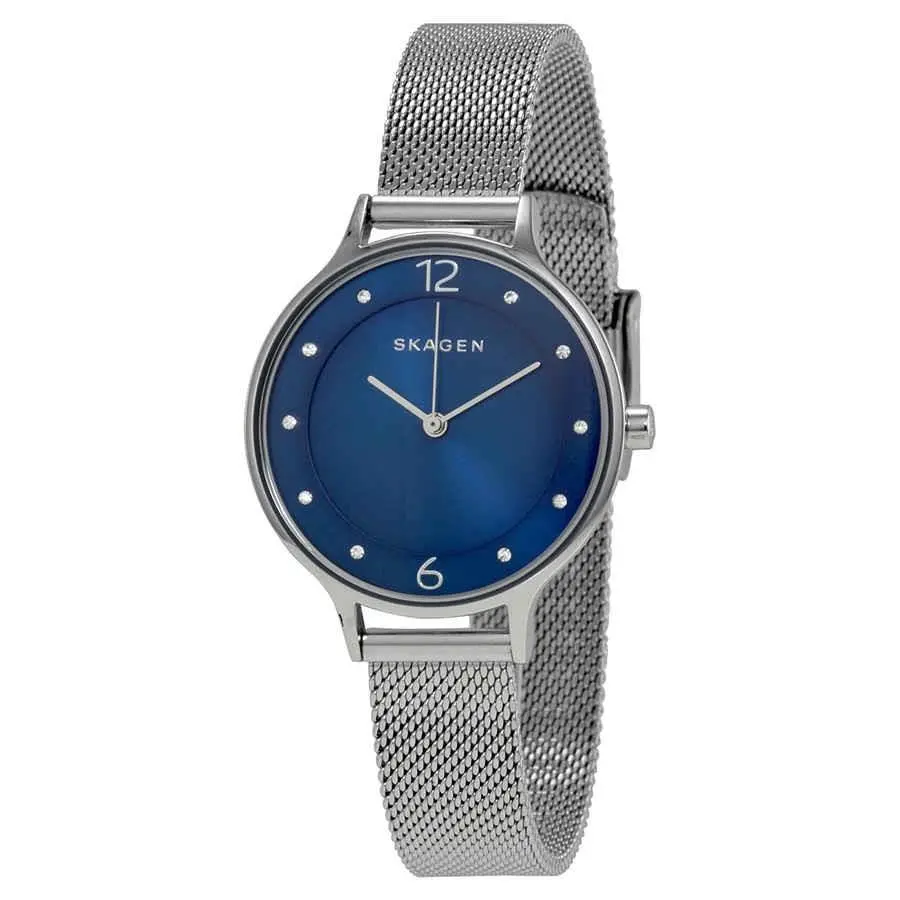 Anita Blue Dial Stainless Steel Mesh Ladies Watch SKW2307 by Skagen