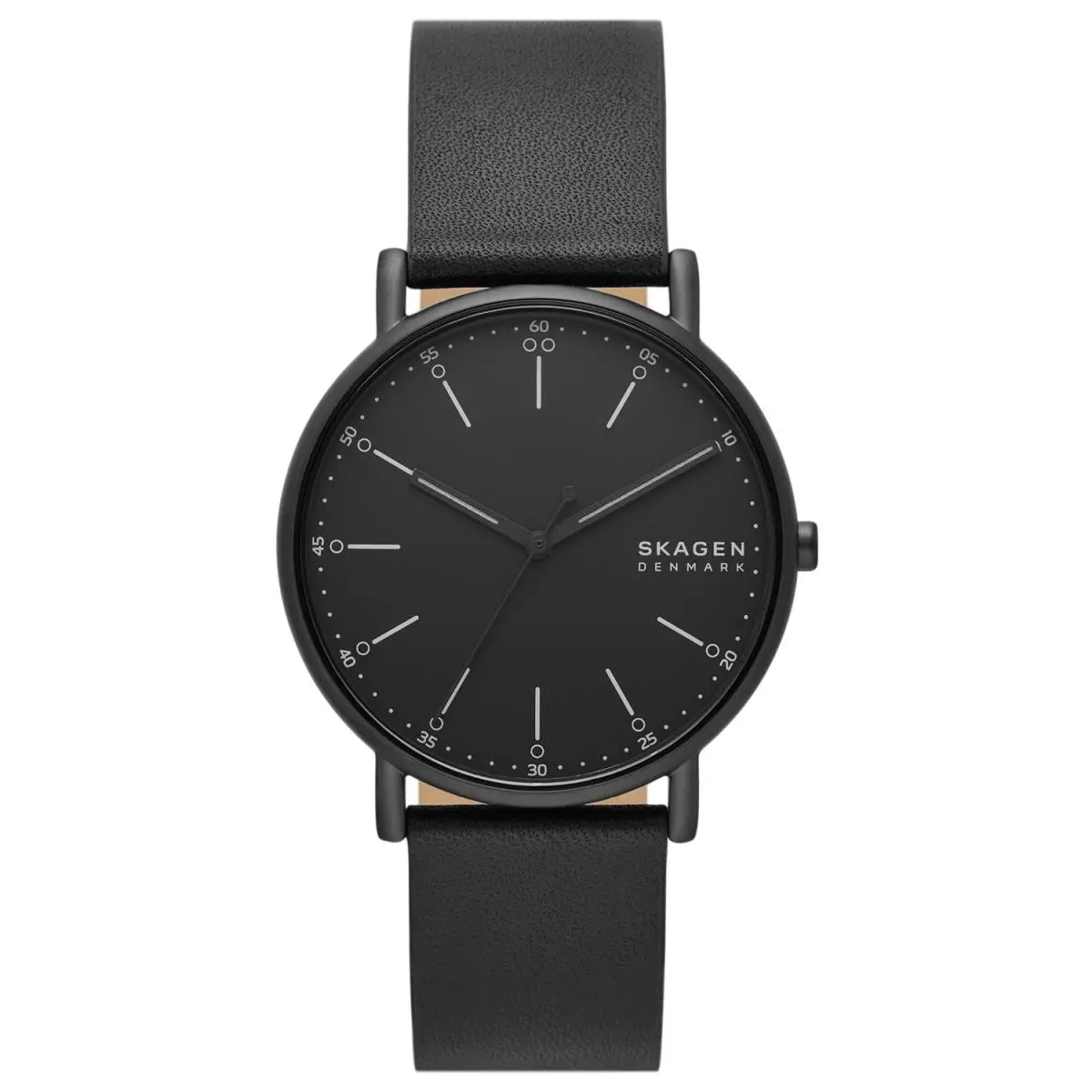 Skagen Men`s Signatur Black Dial Watch - SKW6902 - Dial: Black, Band: Black