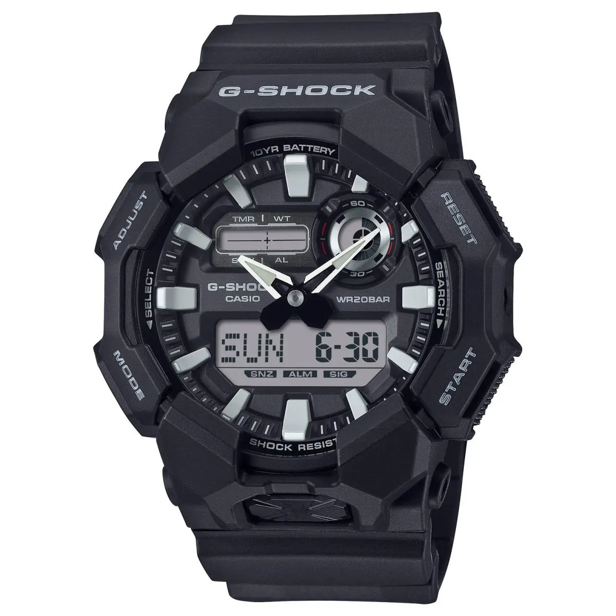 G-shock GA010-1A Black Carbon / Resin Digital Analog GA-010 Series Watch by Casio