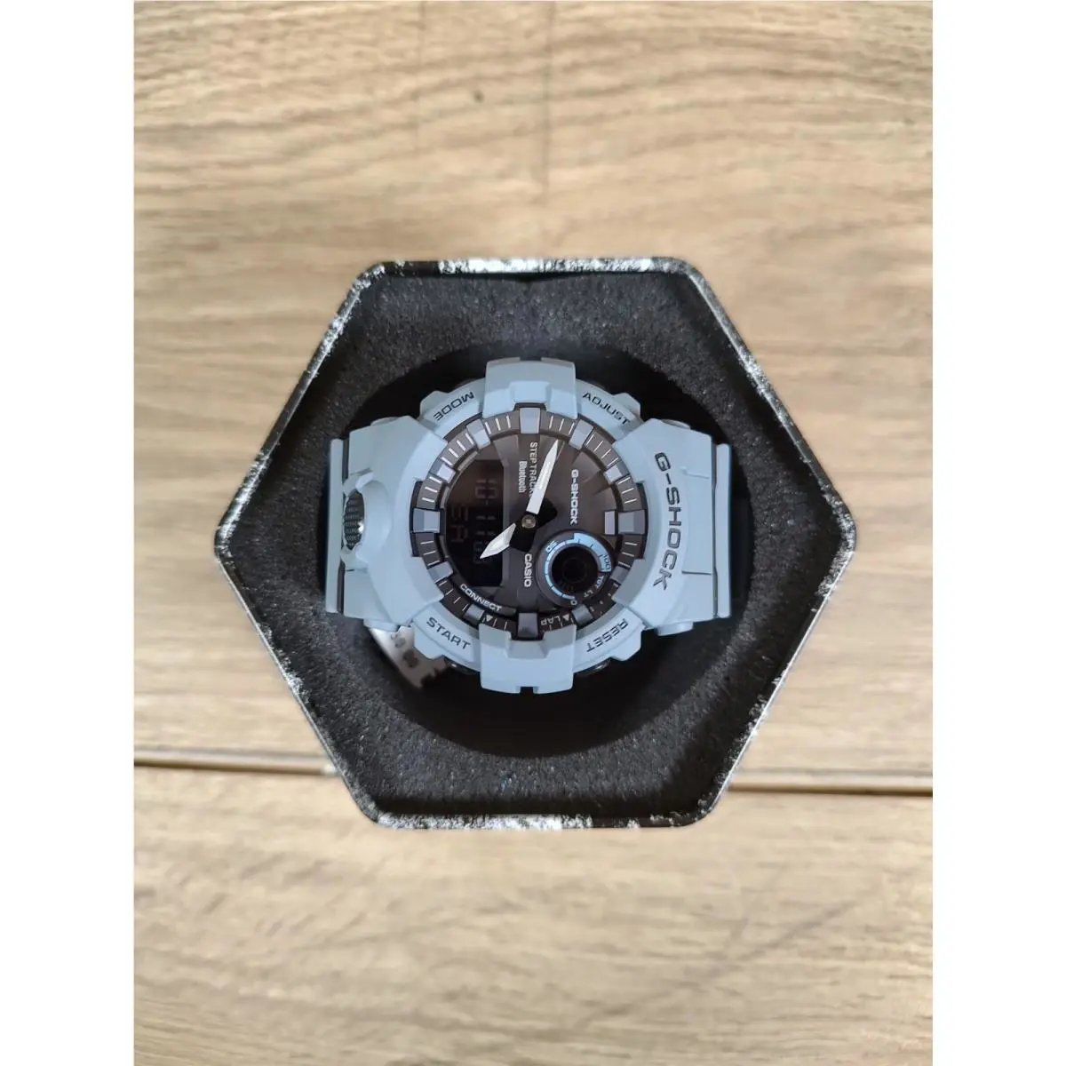 Casio G-shock GBA800UC-2A Shock Resistant Men`s Digital Watch - Blue Gray - Dial: Black, Band: Black, Blue, Bezel: Blue