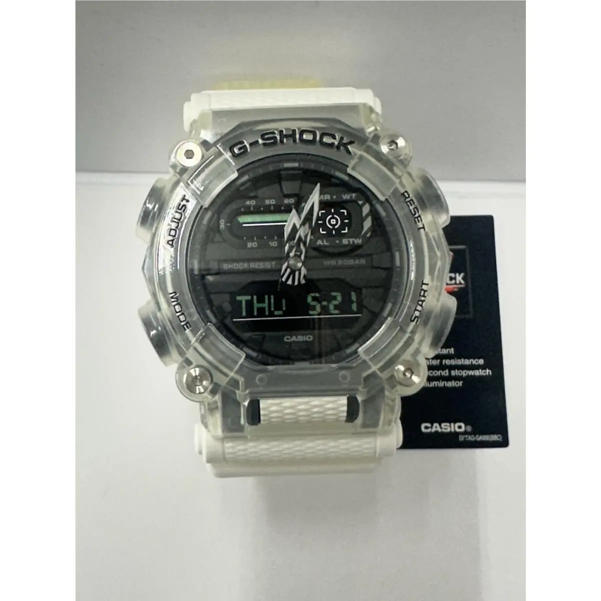 G-shock GA-900SKL-7A Clear Resin Band Men’s Watch by Casio