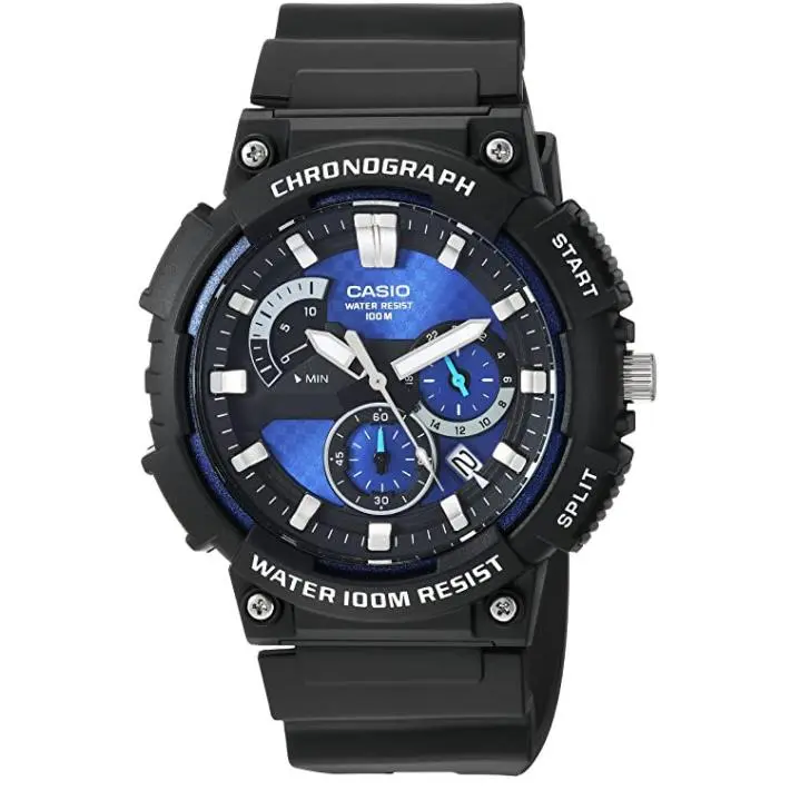 Casio Men`s MCW-200H-2AVCF Classic Analog Display Quartz Round Black Watch