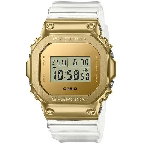 G-shock Men`s Limited Edition Gold IP Transparent Watch GM5600SG-9 by Casio
