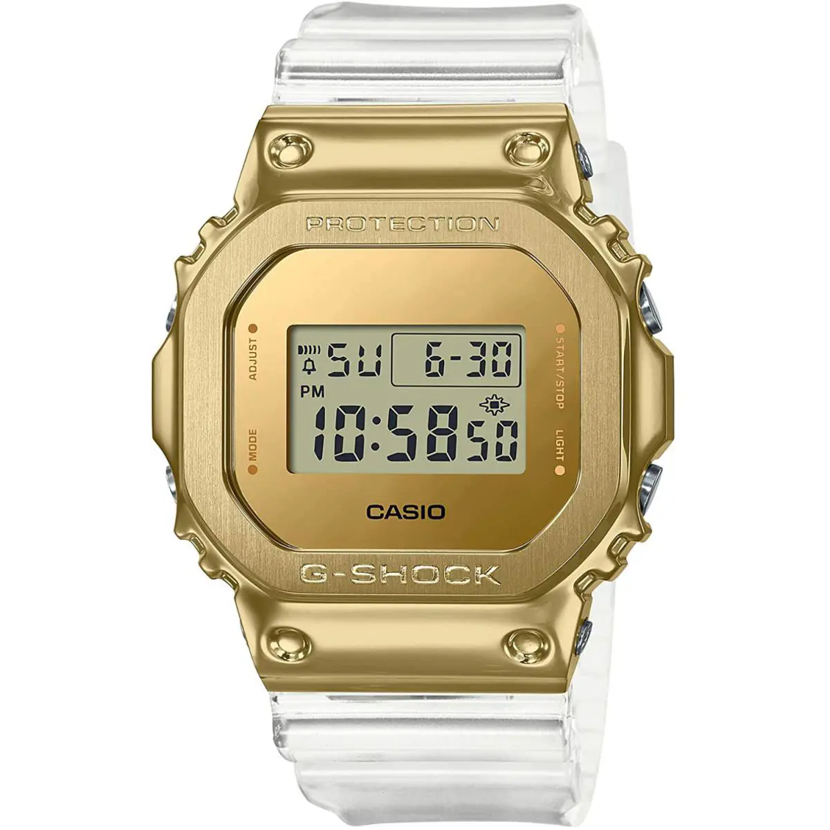 G-shock G-steel Skeleton Gold Mens Watch GM5600SG-9 Retail by Casio
