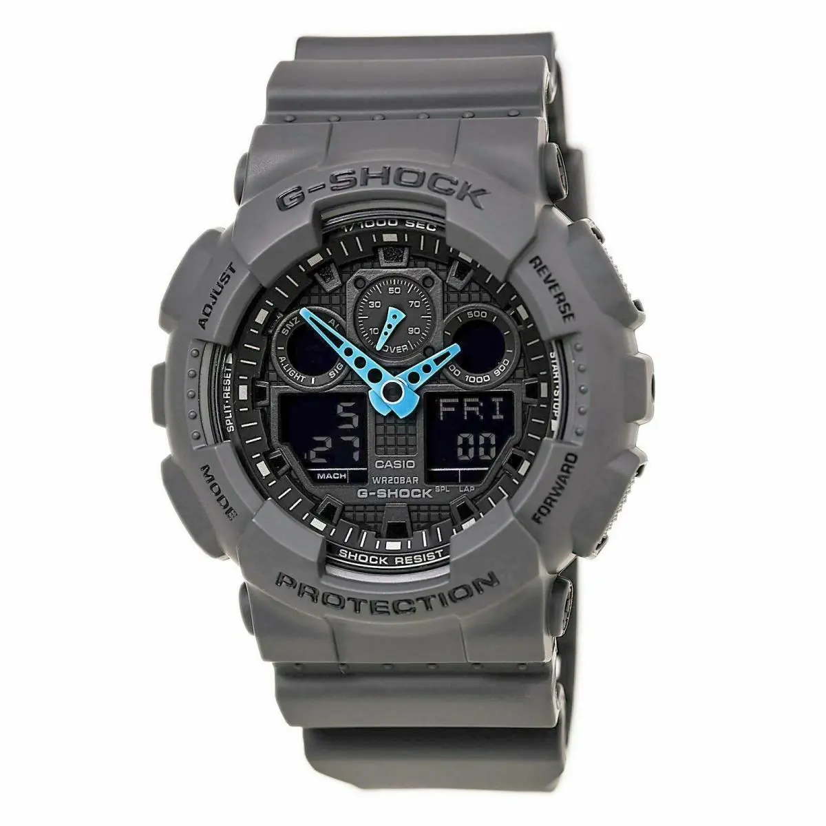 Casio G-shock GA-100C-8ACR Wrist Watch For Men - Dial: Gray, Band: Black